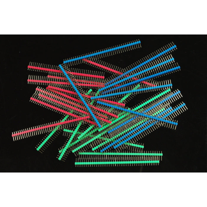 Arduino Male Pin Headers | 0.1 (2.54 mm) Straight Blue
