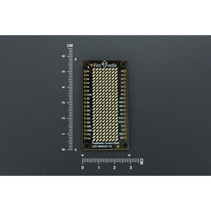 FireBeetle Covers-24x8 LED Matrix (Yellow)