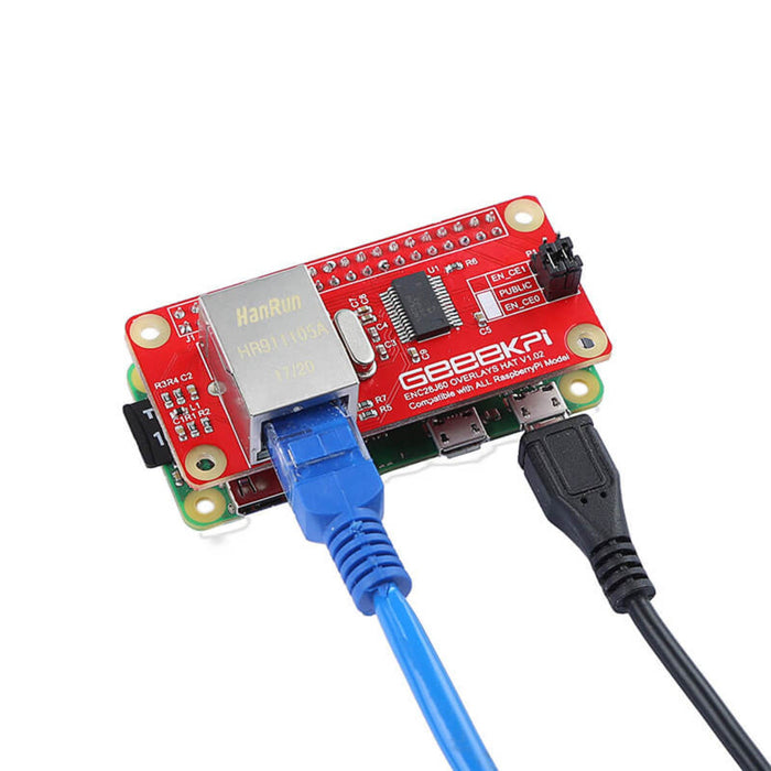 Raspberry Pi Zero ENC28J60 Network Adapter Module