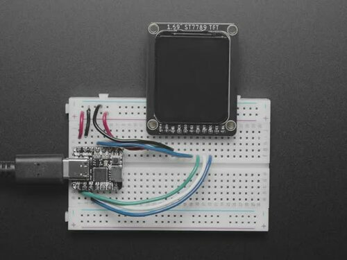 Adafruit 1.69" 280x240 Round Rectangle Color IPS TFT Display