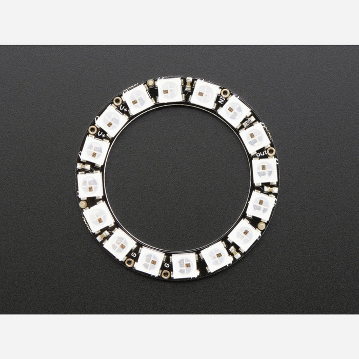 Adafruit NeoPixel Ring - RGB LED w/ Integrated Drivers - 16 pixel