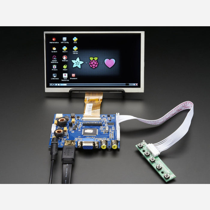 HDMI 4 Pi: 7 Display Audio 1024x600 - HDMI/VGA/NTSC/PAL