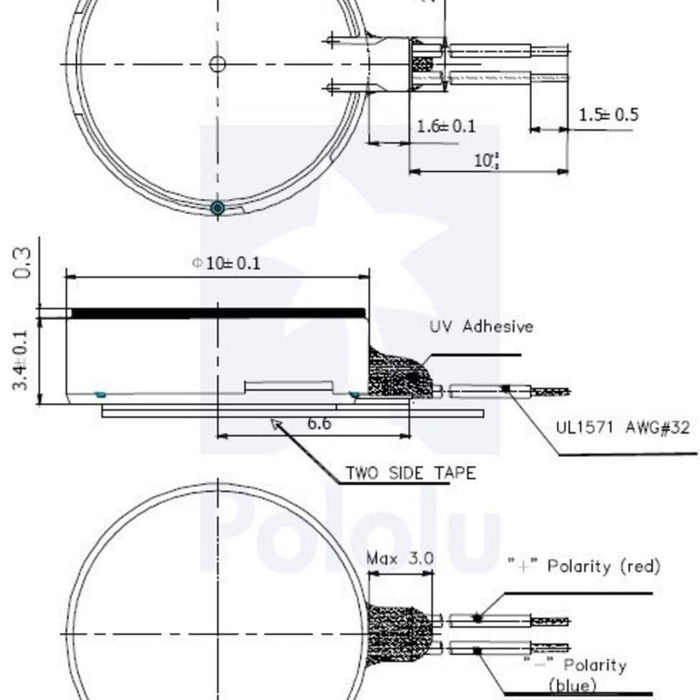 Shaftless Vibration Motor 10x3.4mm