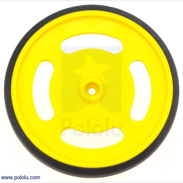 2-5/8" plastic Yellow wheel Futaba servo hub