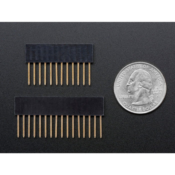Feather Stacking Headers - 12-pin and 16-pin female headers
