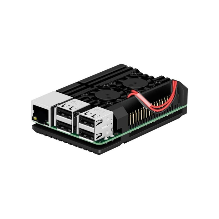 Armour Case with Dual Cooling Fan for Raspberry Pi 3B/3B+