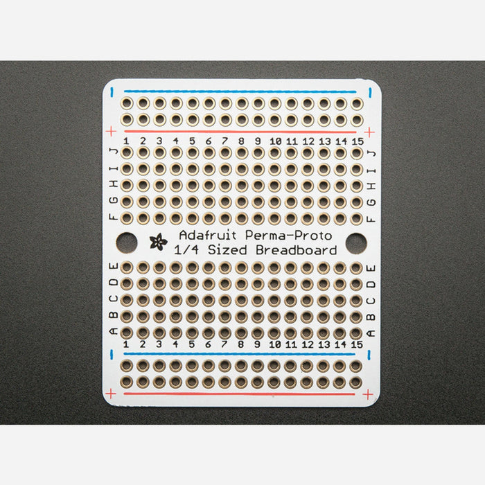 Adafruit Perma-Proto Quarter-sized Breadboard PCB - Single