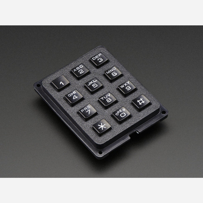 3x4 Phone-style Matrix Keypad