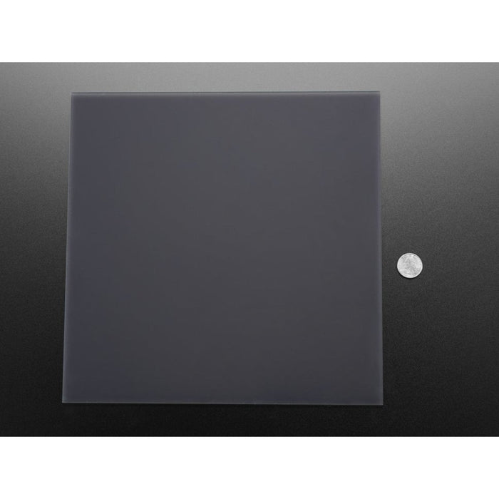 Black LED Diffusion Acrylic Panel 12 x 12 - 0.1 / 2.6mm thick