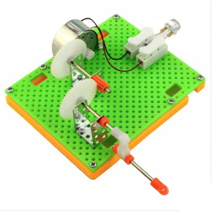 Hand Crank Generator + LED Kit