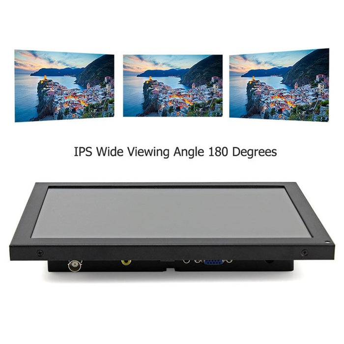 10.1 Inch Metal Shell IPS TFT 1280x800 Portable Monitor with Touch Function for Raspberry Pi