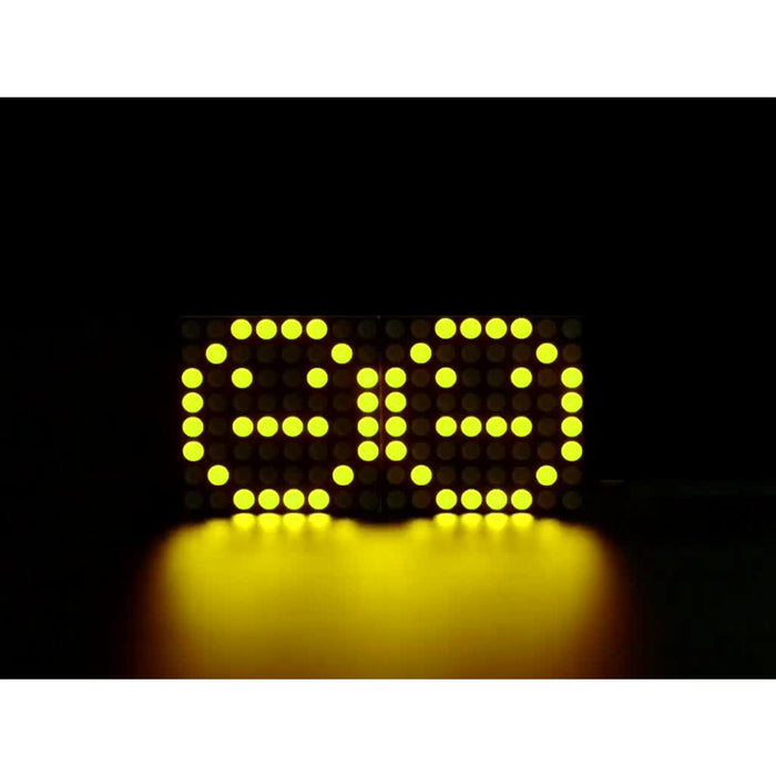 Adafruit 0.8 8x16 LED Matrix FeatherWing Display Kit - Yellow