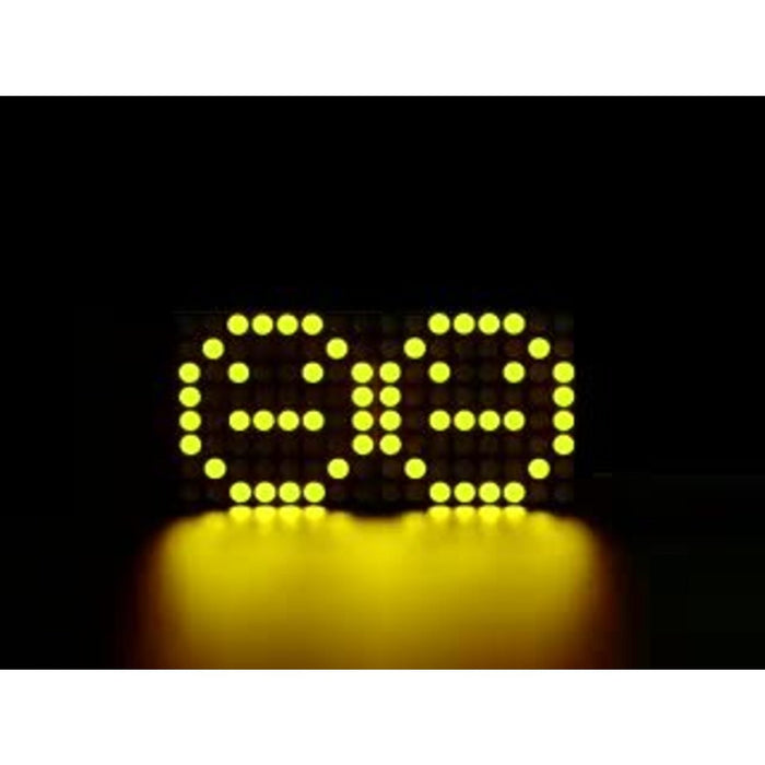Adafruit 0.8 8x16 LED Matrix FeatherWing Display Kit - Yellow