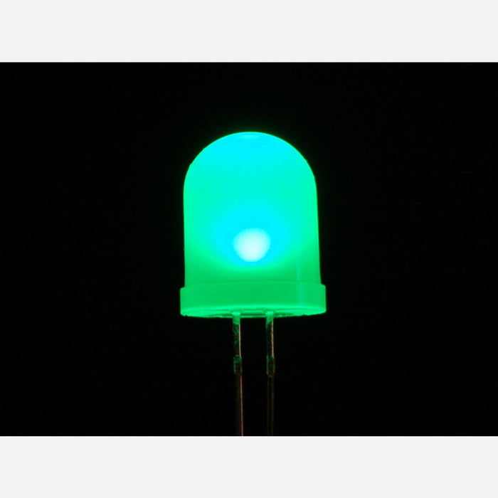 Diffused Green 10mm LED (25 pack)