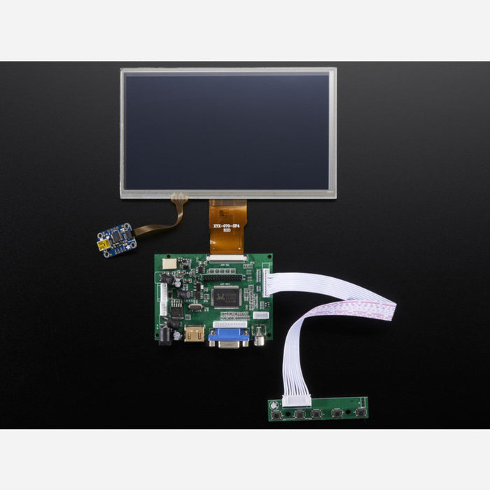 HDMI 4 Pi: 7 Display w/Touchscreen 1024x600- HDMI/VGA/NTSC/PAL