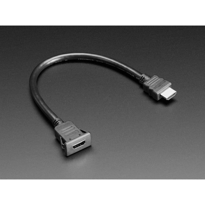 Snap-In Panel Mount HDMI Cable - 30cm