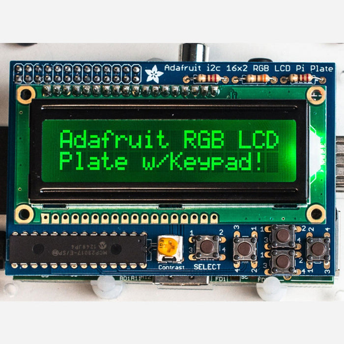 Adafruit RGB Negative 16x2 LCD+Keypad Kit for Raspberry Pi