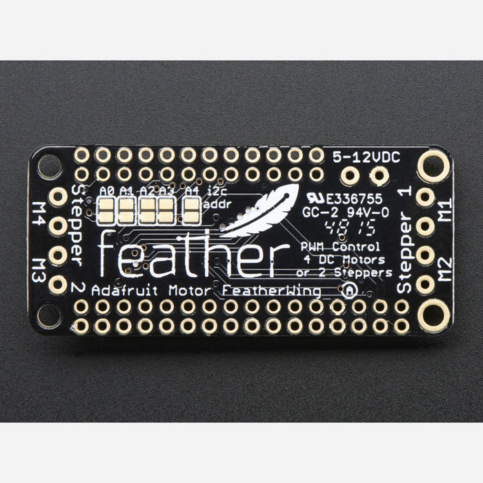 DC Motor + Stepper FeatherWing Add-on For All Feather Boards