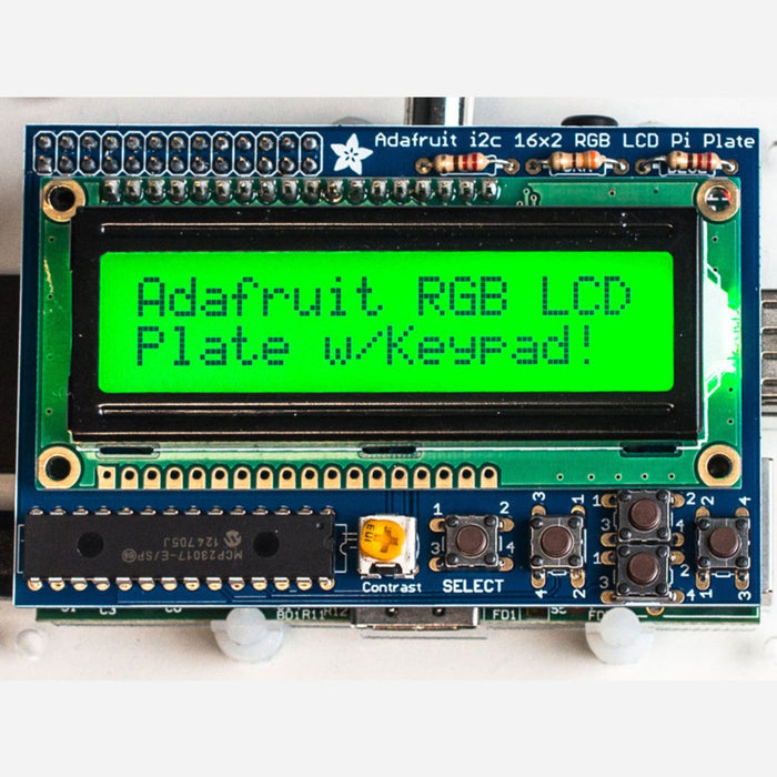 Adafruit RGB Positive 16x2 LCD+Keypad Kit for Raspberry Pi