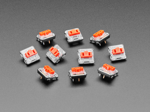 Kailh CHOC Low Profile Red Linear Key Switches - 10-pack