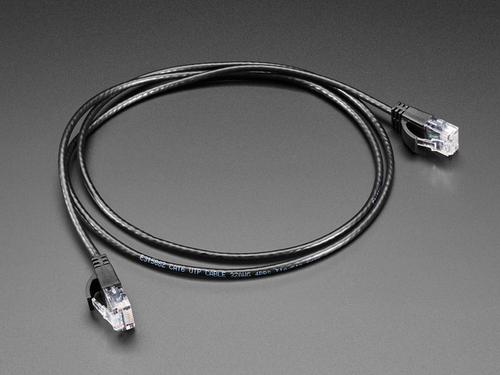 Skinny Ethernet LAN UTP CAT6 Cable - 3mm diameter - 1 meter long