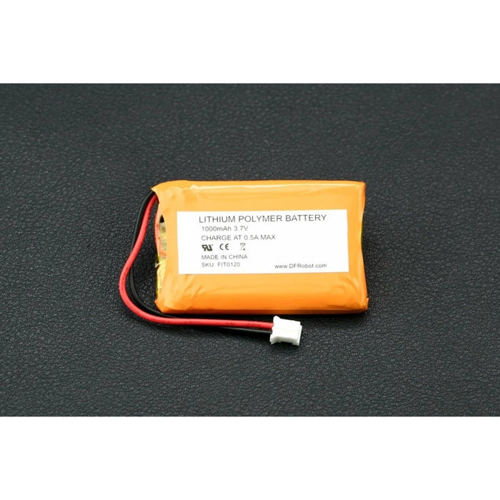 3.7V Polymer Lithium Ion Battery - 1000mAh
