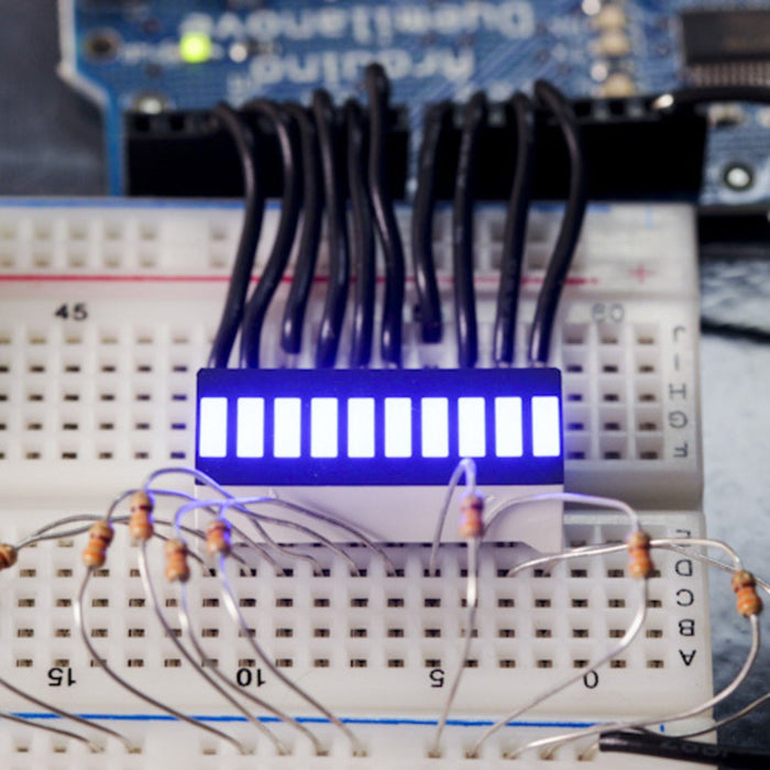 10 Segment LED Bar Graph - Blue
