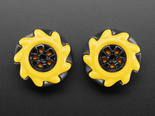 Left & Right Mecanum Wheel Pair - 48mm Diameter