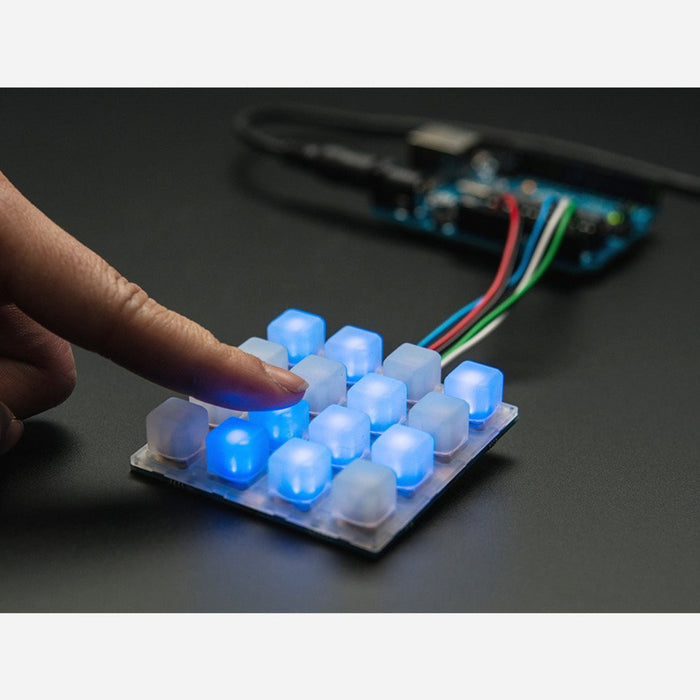 Adafruit Trellis Monochrome Driver PCB for 4x4 Keypad  3mm LEDs