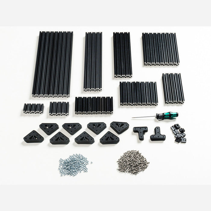 OpenBeam Advanced Precut Kit - Black Aluminum