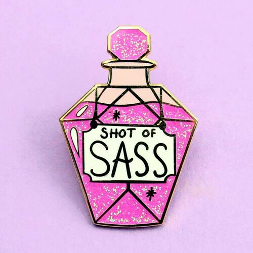 Shot Of Sass Lapel Pin