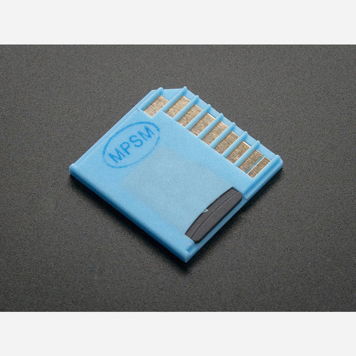 Blue Shortening microSD card adapter for Raspberry Pi Macbooks