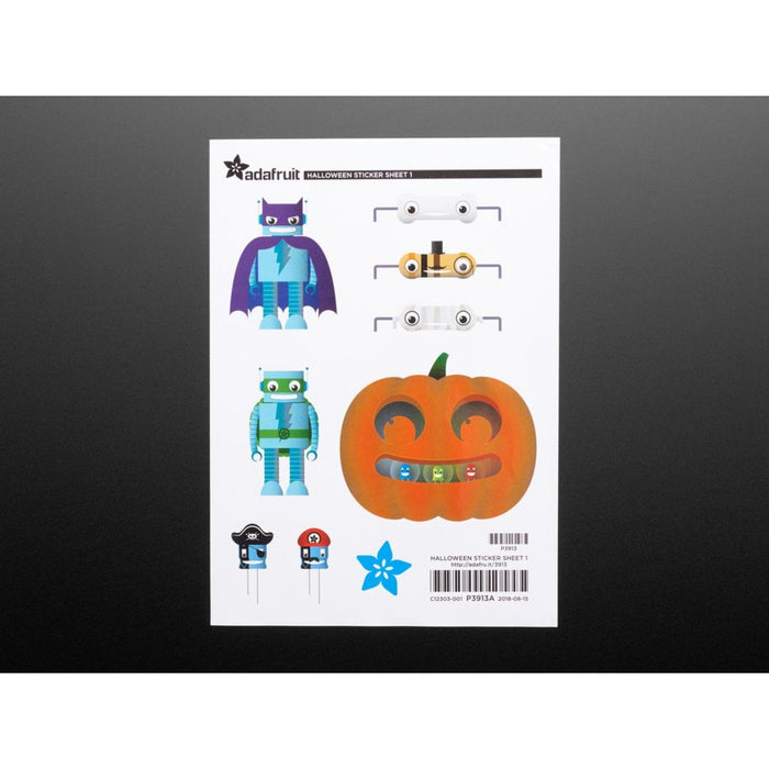 Adafruit #ElectronicHalloween Halloween Sticker Sheet Set 1