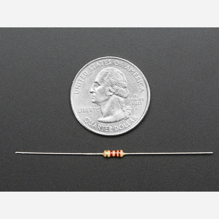 Through-Hole Resistors - 2.2K ohm 5% 1/4W - Pack of 25