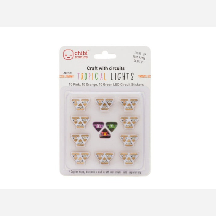 MegaPack of 30 Tropical LED Circuit Stickers - Limited Edition