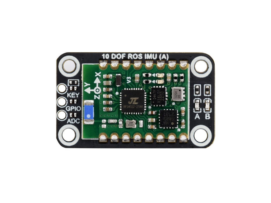 ROS-Compatible 10-Axis IMU Sensor with ARM DSP, BLE 5.3, and Environmental Sensors