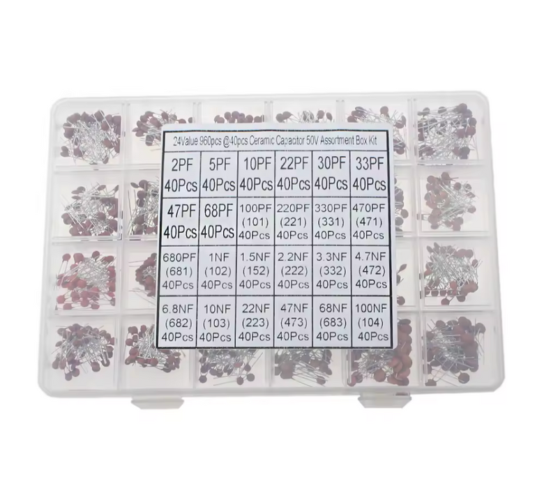 960pcs Ceramic Capacitors Kit