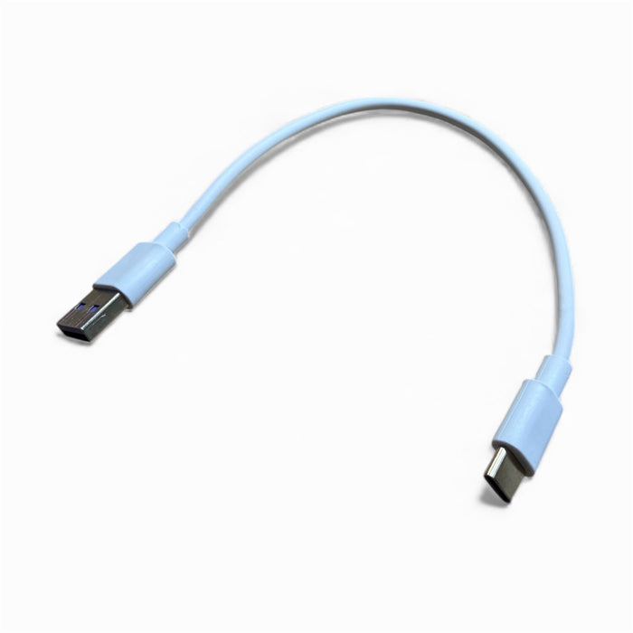 USB-A to USB-C Cable 25cm White