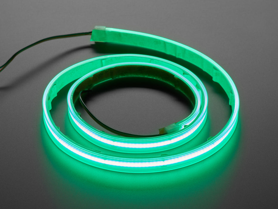 Flexible 12V LED Strip - 480 LEDs per meter - 1m long - Green