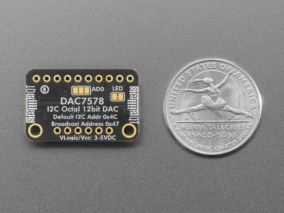 Adafruit DAC7578 Breakout - 8 x Channel 12-bit I2C DAC