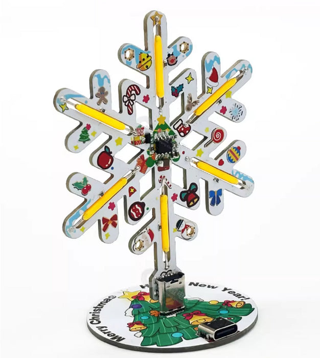 Learn to Solder Snowflake Christmas Tree DIY kit