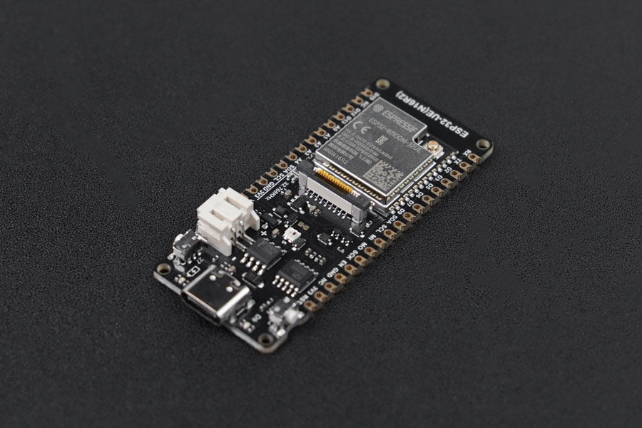 FireBeetle 2 ESP32-UE (N16R2) IoT Microcontroller (16MB Fl., 2MB PS., Supports Ext Antenna, Wi-Fi & Bluetooth)