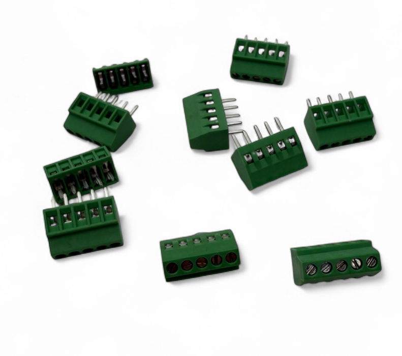 10pcs 2.54mm PCB Screw Terminal Blocks 5-Pin