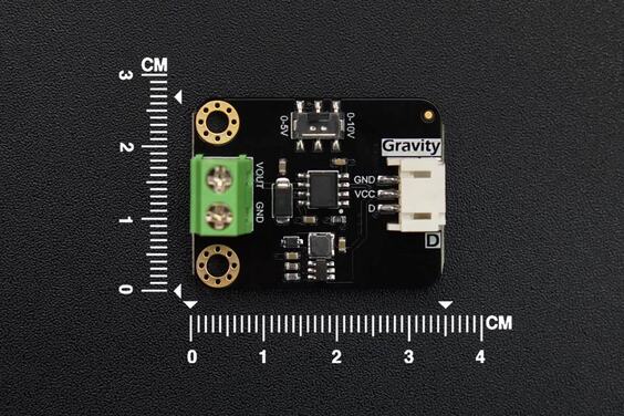 Gravity: GP8101S 1-Channel PWM to 0-5V/10V DAC Module