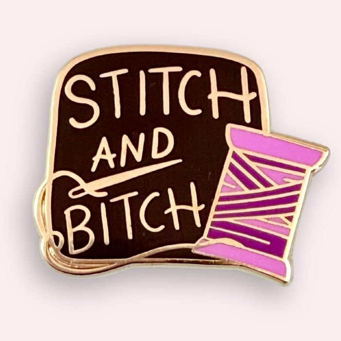 Stitch And Bitch Lapel Pin