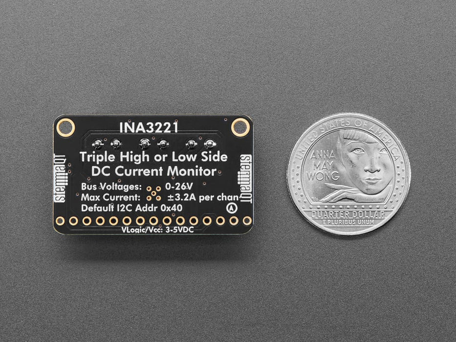 Adafruit INA3221 - Triple 0-26 VDC, ±3.2 Amp Power Monitor