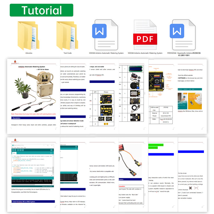 Automatic Watering System DIY Kit for Maker Arduino Kit