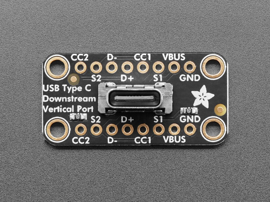 Adafruit USB Type C Vertical Breakout - Downstream Connection