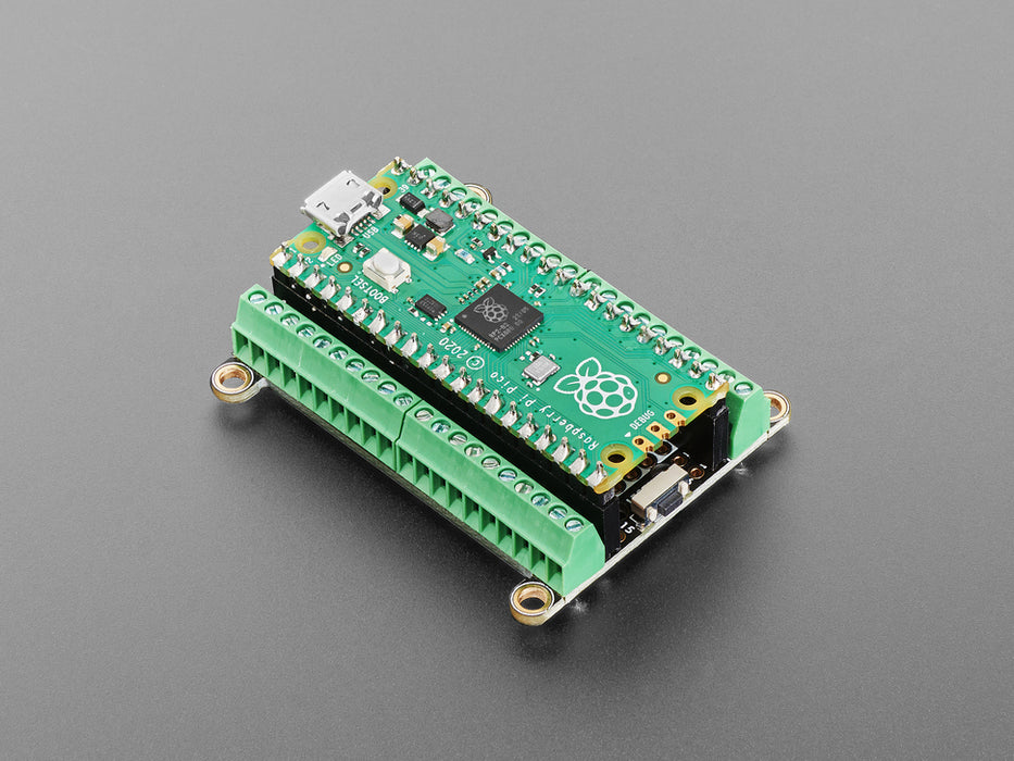 Adafruit Terminal PiCowbell for Pico - Reset Button & STEMMA QT