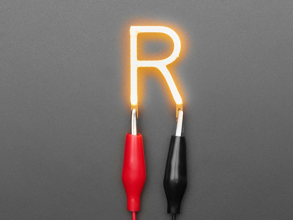 Alphabet LED Filament - Warm White Letter "R"